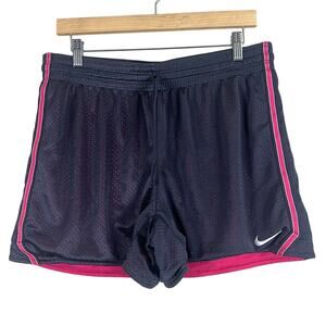 Nike Running Shorts Womens M Purple Mesh Perforated Sporty Athleisure Retro Gym